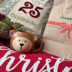 Starbucks Holiday Bear Mug - Brown and White